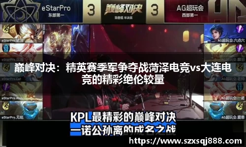 巅峰对决：精英赛季军争夺战菏泽电竞vs大连电竞的精彩绝伦较量